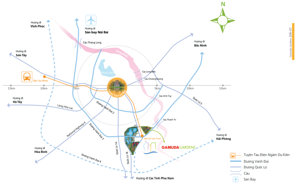 Bản đồ vị trí Khu phức hợp Gamuda City